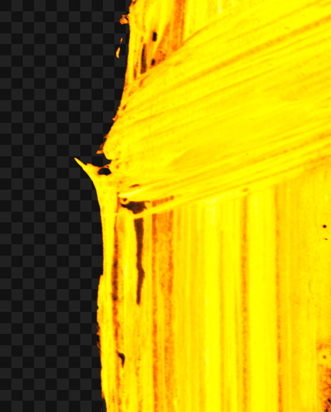 Letter F from Golden Brush Font on Yellow Images Creative Fonts - S40068