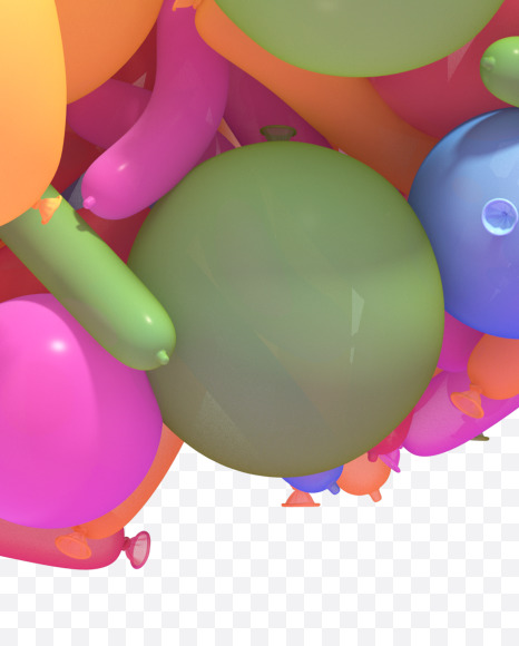 Music from Multicolored balloon font on Yellow Images Creative Fonts - S40285