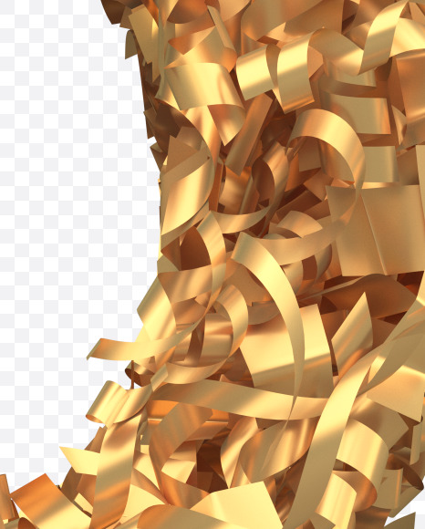 5 from Golden confetti font on Yellow Images Creative Fonts - S40407