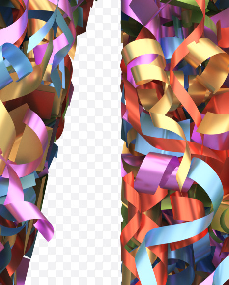 Letter M from Golden confetti font on Yellow Images Creative Fonts - S40437