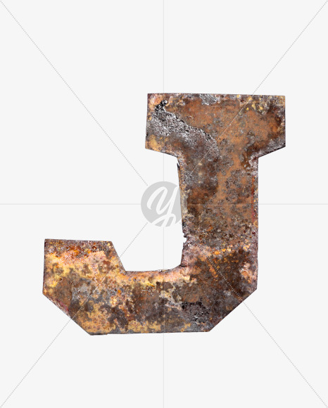 Letter J from Old Time Font on Yellow Images Creative Fonts - S40622