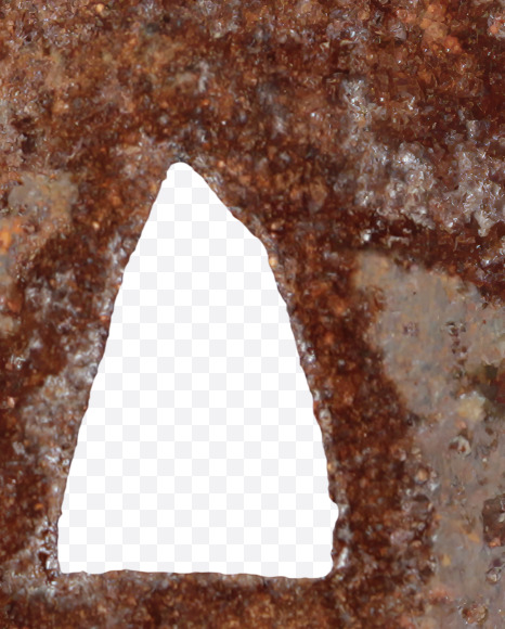 Letter A from Industrial Rust Font on Yellow Images Creative Fonts - S40703