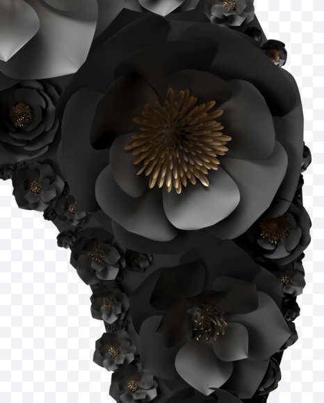 5 from Black wedding Font on Yellow Images Creative Fonts - S41058