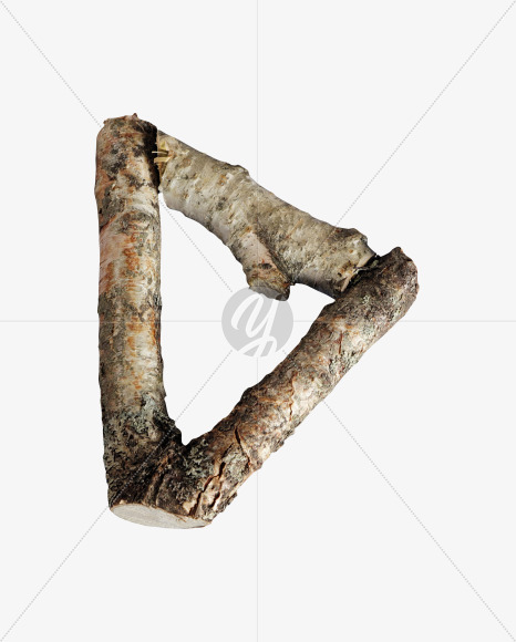 Letter D from Russian soul on Yellow Images Creative Fonts - S41125