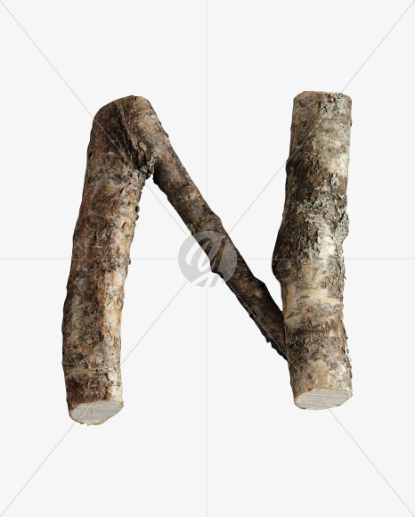 Letter N from Russian soul on Yellow Images Creative Fonts - S41135