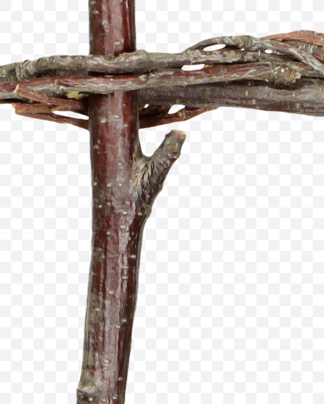 symbols from Twigs Brown Font on Yellow Images Creative Fonts - S41210