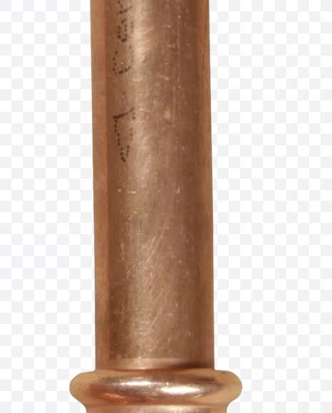 Letter U from Copper Pipe Font on Yellow Images Creative Fonts - S41277