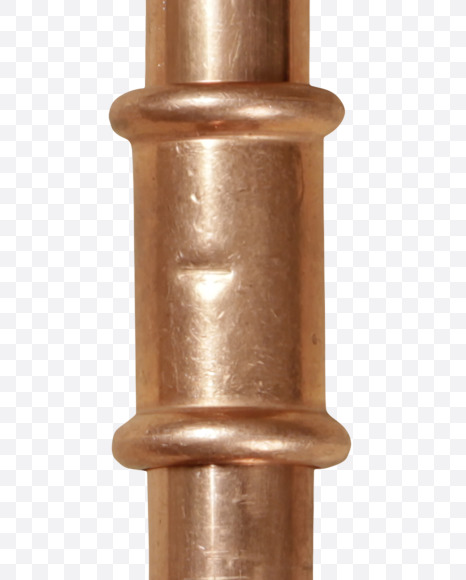 Letter I from Copper Pipe Font on Yellow Images Creative Fonts - S41265