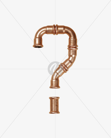 ? from Copper Pipe Font on Yellow Images Creative Fonts - S41294