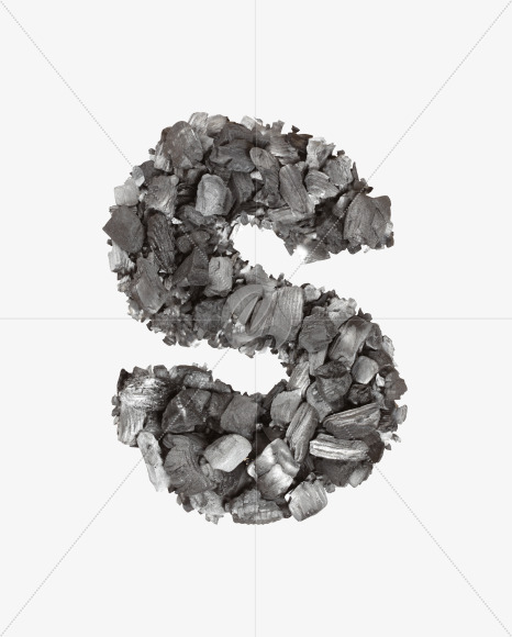 Letter S from Carbons Font on Yellow Images Creative Fonts - S41320