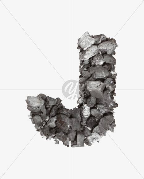 Letter J from Carbons Font on Yellow Images Creative Fonts - S41311