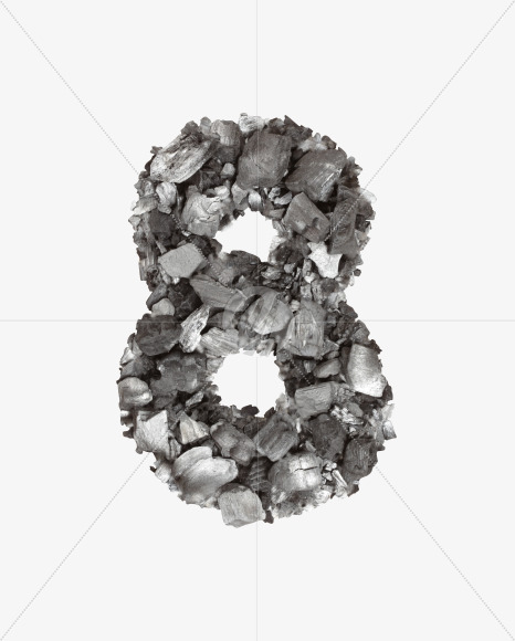 8 from Carbons Font on Yellow Images Creative Fonts - S41335