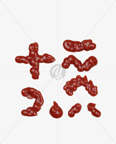 symbols from More Ketchup Font on Yellow Images Creative Fonts - S41472