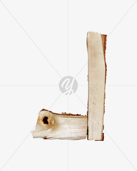 Letter J from Log Font on Yellow Images Creative Fonts - S41528