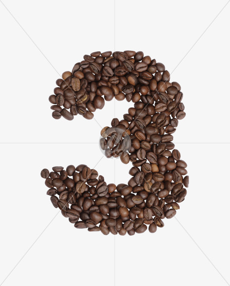 3 from Colombian Coffee Font on Yellow Images Creative Fonts - S41805