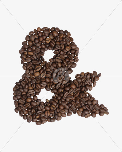 & from Colombian Coffee Font on Yellow Images Creative Fonts - S41815