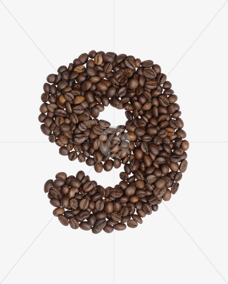 9 from Colombian Coffee Font on Yellow Images Creative Fonts - S41811