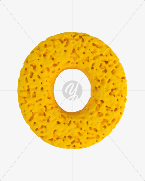 0 from Sponge Font on Yellow Images Creative Fonts - S41949