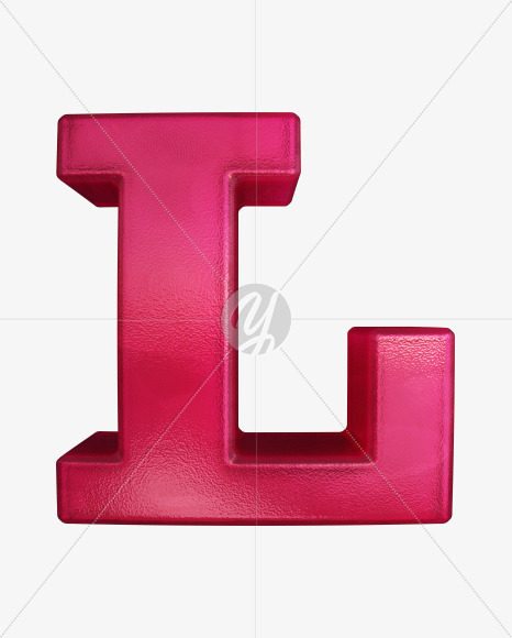 Letter L from Jelly Font on Yellow Images Creative Fonts - S41973