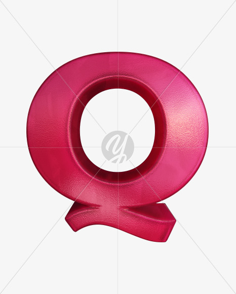 Letter Q from Jelly Font on Yellow Images Creative Fonts - S41978