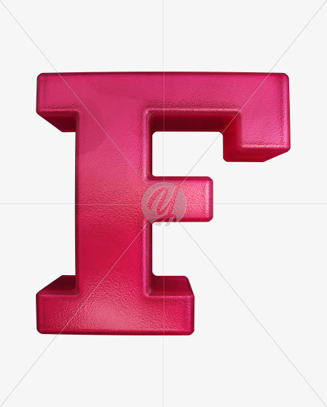 Letter F from Jelly Font on Yellow Images Creative Fonts - S41967