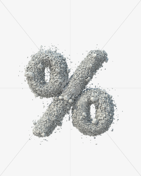 % from Stone Dust Font on Yellow Images Creative Fonts - S42223