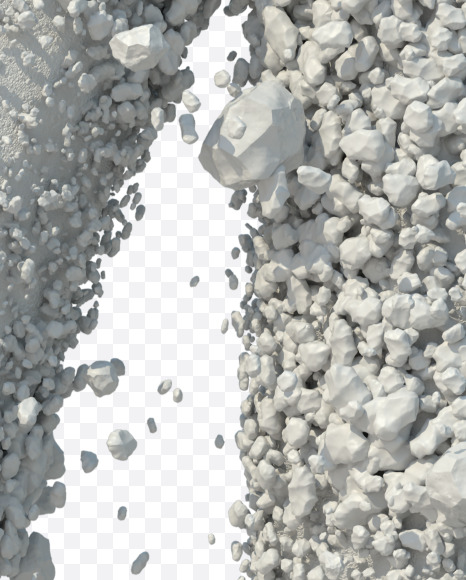 Letter M from Stone Dust Font on Yellow Images Creative Fonts - S42197