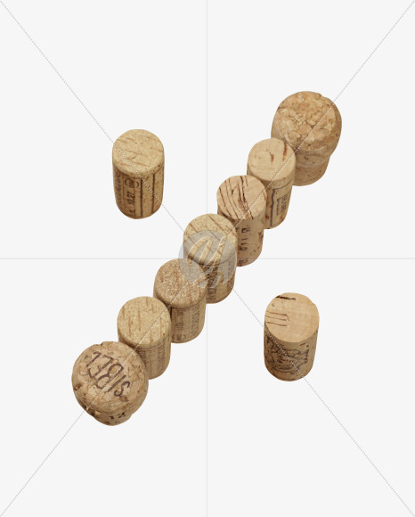 % from Wine Corks Font on Yellow Images Creative Fonts - S42324