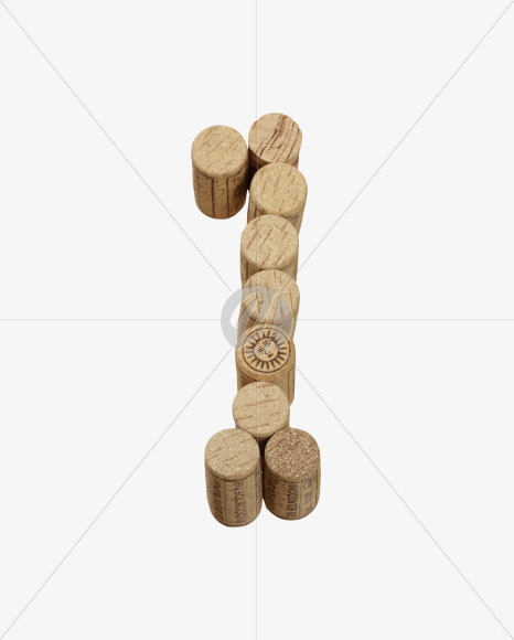 1 from Wine Corks Font on Yellow Images Creative Fonts - S42309