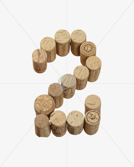 2 from Wine Corks Font on Yellow Images Creative Fonts - S42310