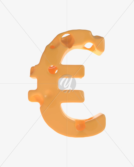 euro from Cheesus Font on Yellow Images Creative Fonts - S42551