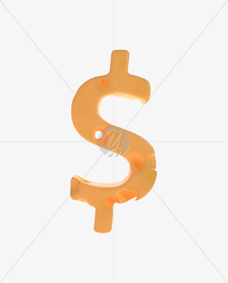 $ from Cheesus Font on Yellow Images Creative Fonts - S42545