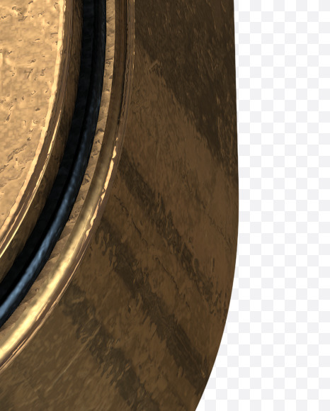 Letter J from Golden Extrude Font on Yellow Images Creative Fonts - S42573