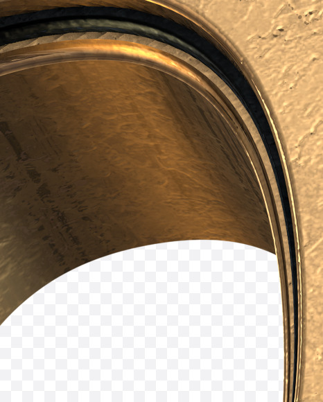 Letter Q from Golden Extrude Font on Yellow Images Creative Fonts - S42580