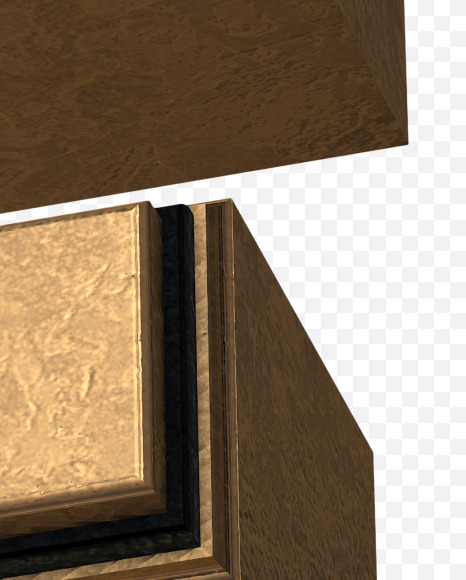 Letter F from Golden Extrude Font on Yellow Images Creative Fonts - S42569