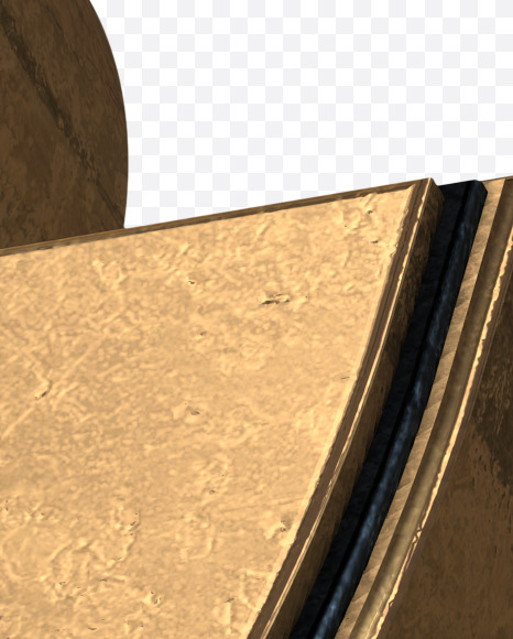 & from Golden Extrude Font on Yellow Images Creative Fonts - S42603