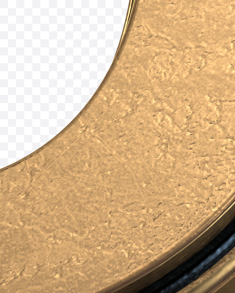 Letter O from Golden Extrude Font on Yellow Images Creative Fonts - S42578