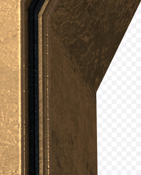 Letter Y from Golden Extrude Font on Yellow Images Creative Fonts - S42588