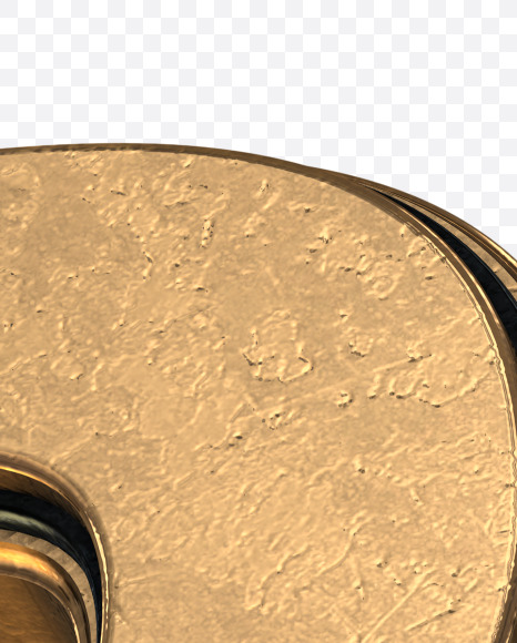 Letter B from Golden Extrude Font on Yellow Images Creative Fonts - S42565