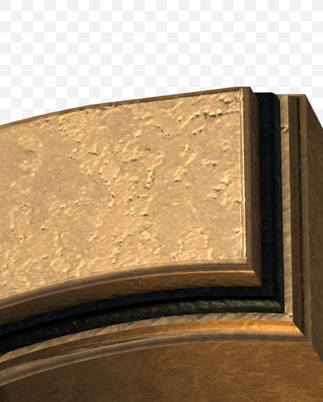 6 from Golden Extrude Font on Yellow Images Creative Fonts - S42595