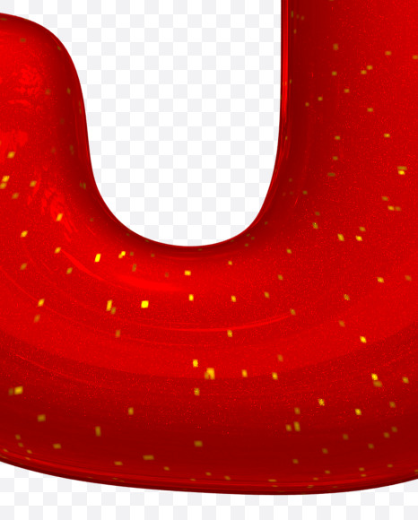 Letter J from Christmas Ball Font on Yellow Images Creative Fonts - S42740