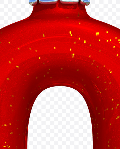 0 from Christmas Ball Font on Yellow Images Creative Fonts - S42766