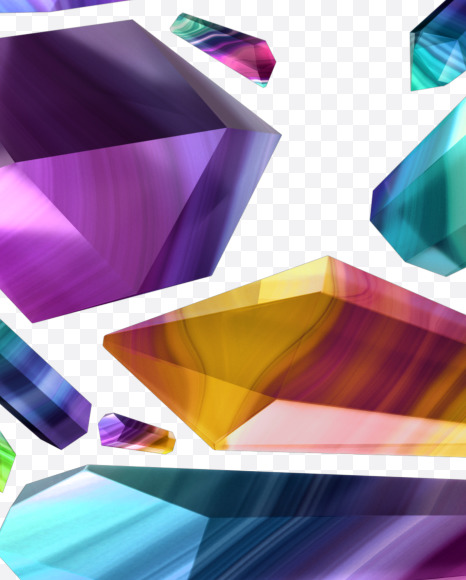 Letter W from Gemstones Font on Yellow Images Creative Fonts - S42975