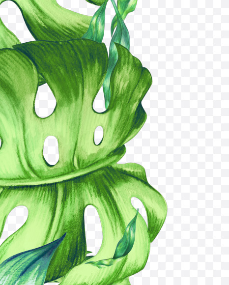 Letter I from Jungle Font on Yellow Images Creative Fonts - S43008