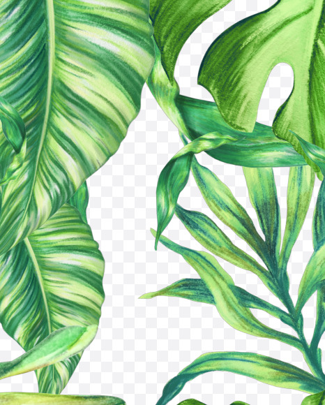 Letter M from Jungle Font on Yellow Images Creative Fonts - S43012