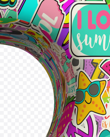 2 from Sticker Boom Font on Yellow Images Creative Fonts - S43376