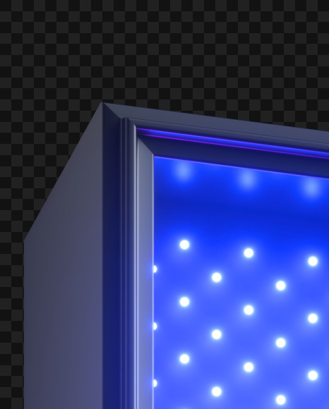 Letter K from Violet Neon LED on Yellow Images Creative Fonts - S43777