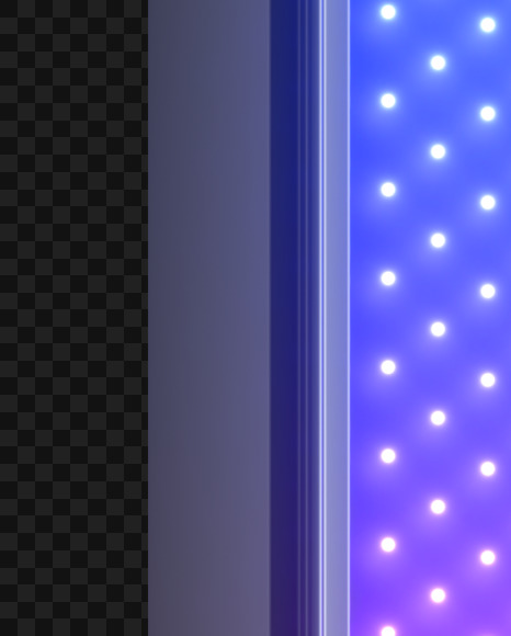 Letter I from Violet Neon LED on Yellow Images Creative Fonts - S43775