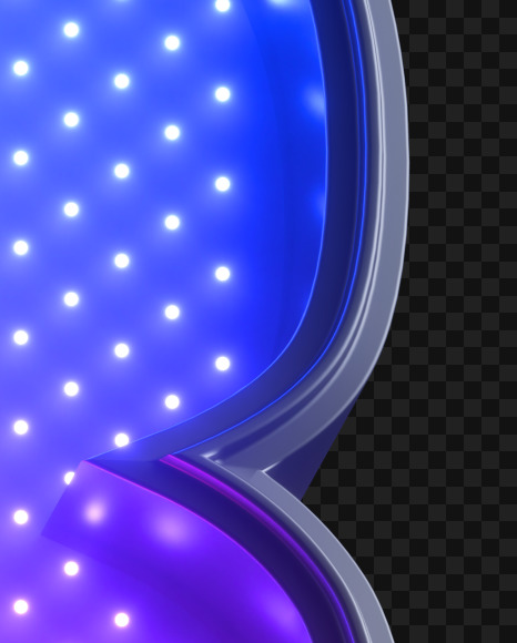 3 from Violet Neon LED on Yellow Images Creative Fonts - S43795