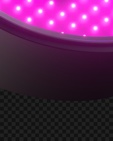 Letter U from Violet Neon LED on Yellow Images Creative Fonts - S43787